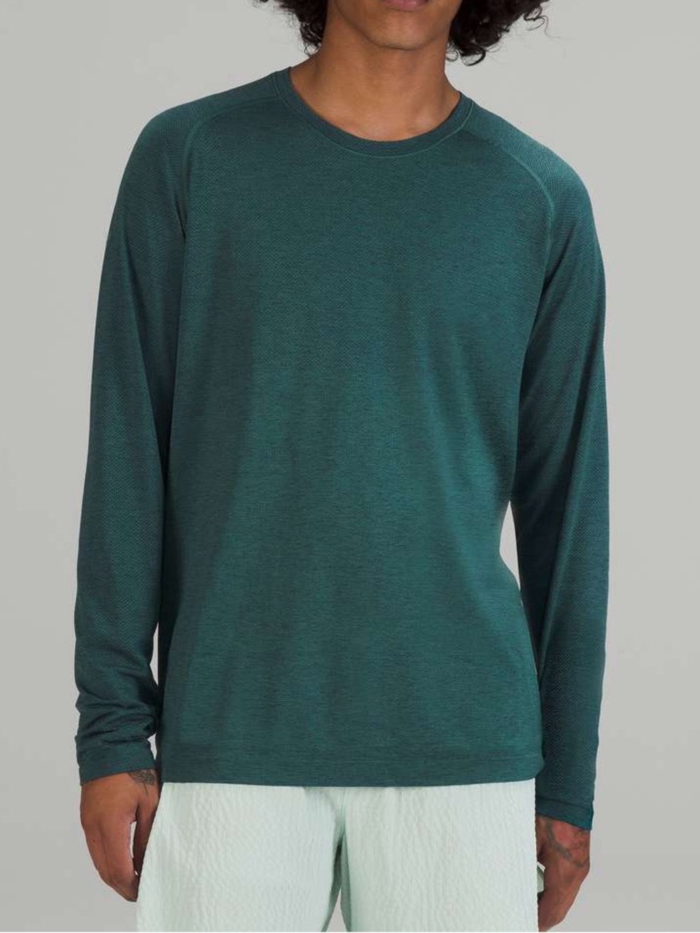 Lululemon Metal Vent Tech Long Sleeve Shirt Teal Green Blue Men’s Size XL